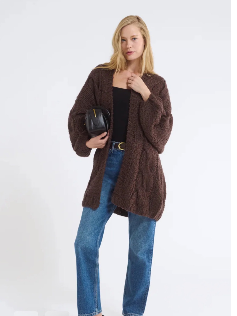 Aspen Cardigan - Espresso